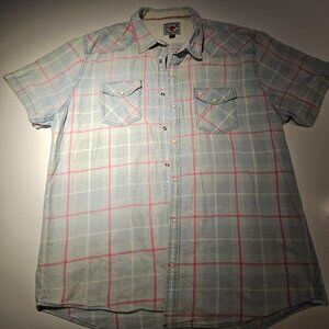 Desert Sun Men's Western Short Sleeve Shirt Size XL
